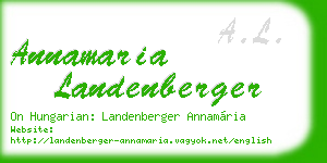 annamaria landenberger business card